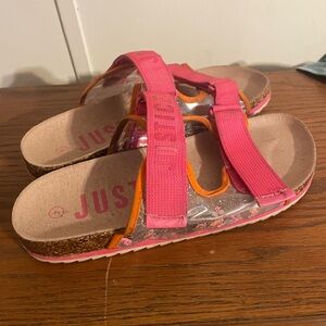 Little girls justice sandals